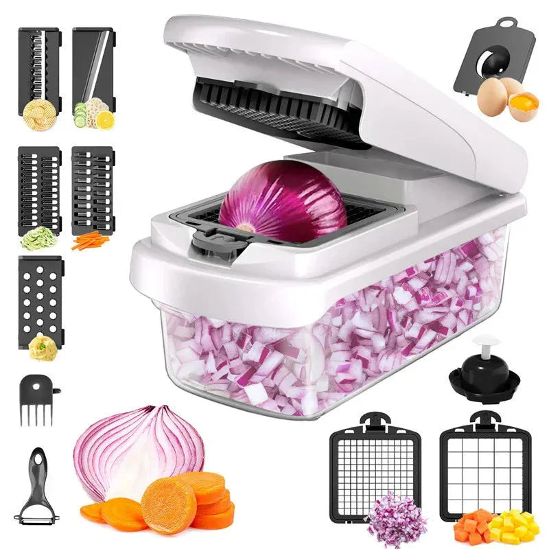 Zelviros™ Premium Vegetable Chopper & Dicer with Multi-Blade System