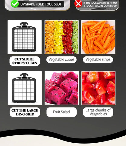 Zelviros™ Premium Vegetable Chopper & Dicer with Multi-Blade System