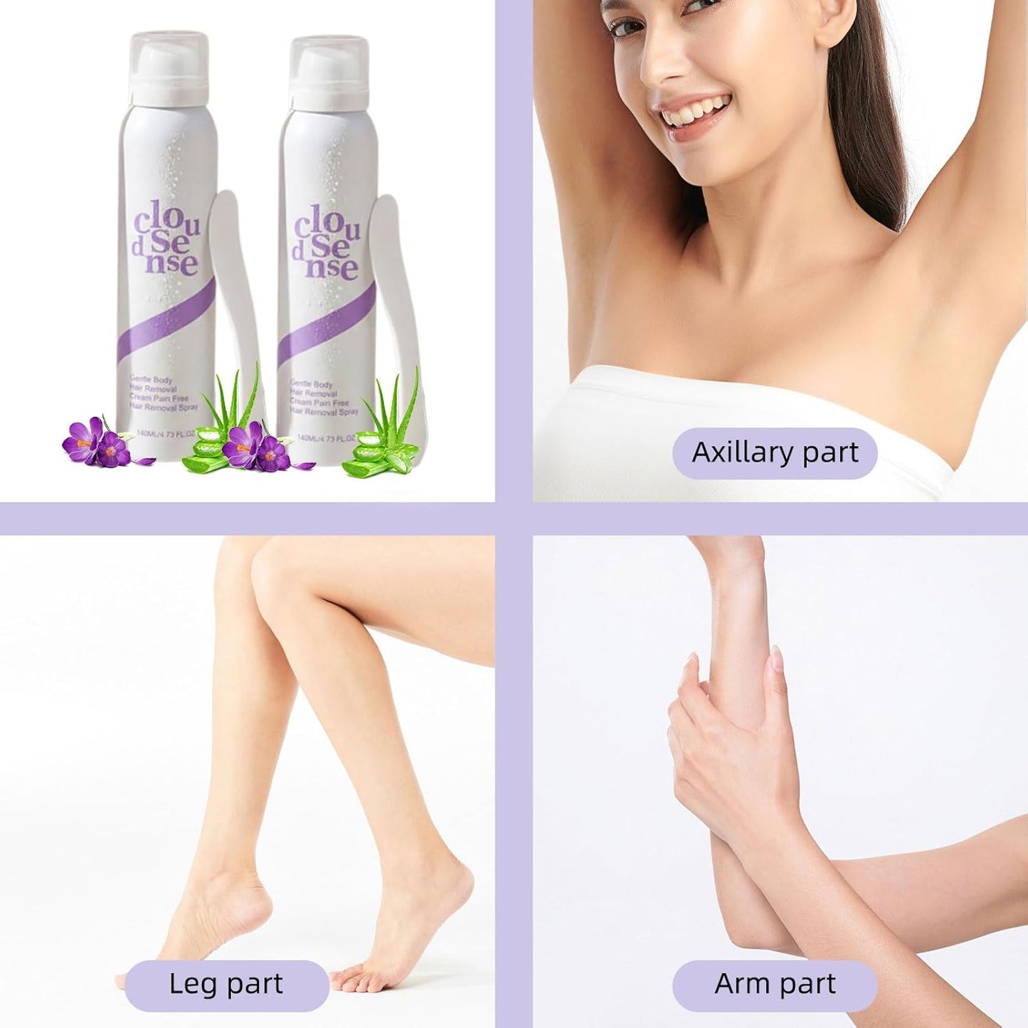 Zelviros™ Pain-Free Hair Removal Spray