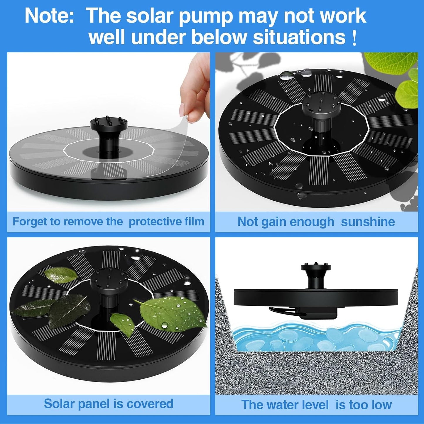 Solar Water Fountain