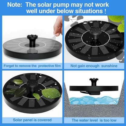 Solar Water Fountain