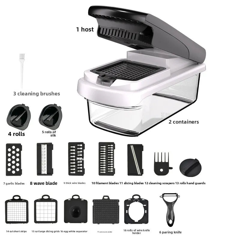 Zelviros™ Premium Vegetable Chopper & Dicer with Multi-Blade System