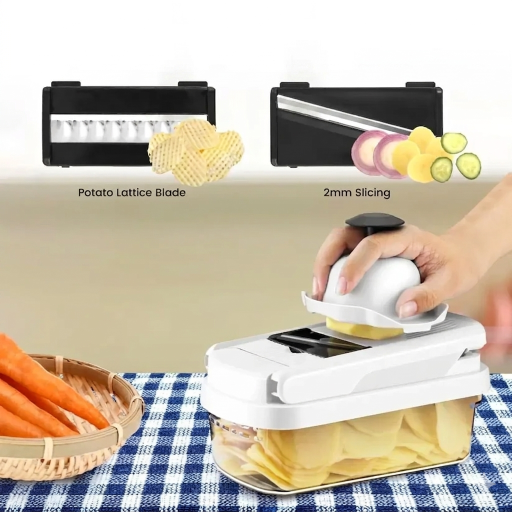Zelviros™ Premium Vegetable Chopper & Dicer with Multi-Blade System